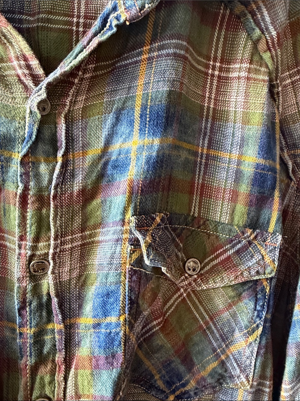 Ryan Michael Western Pearl Snap Flannel Size XL - Picture 3 of 4